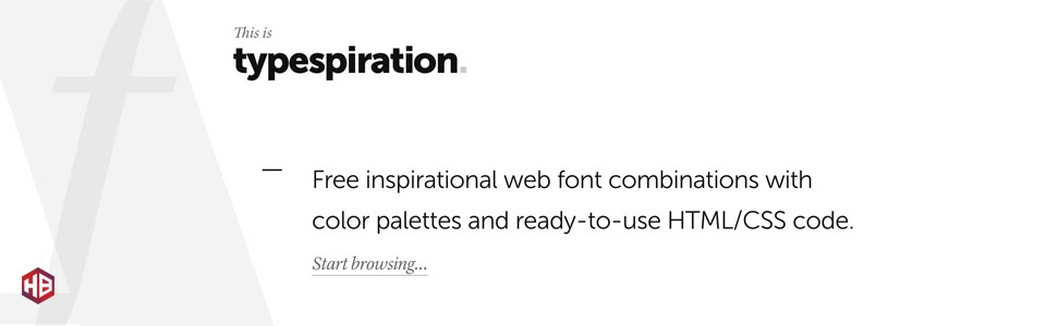 Having a Font Blackout? Check out Typespiration
